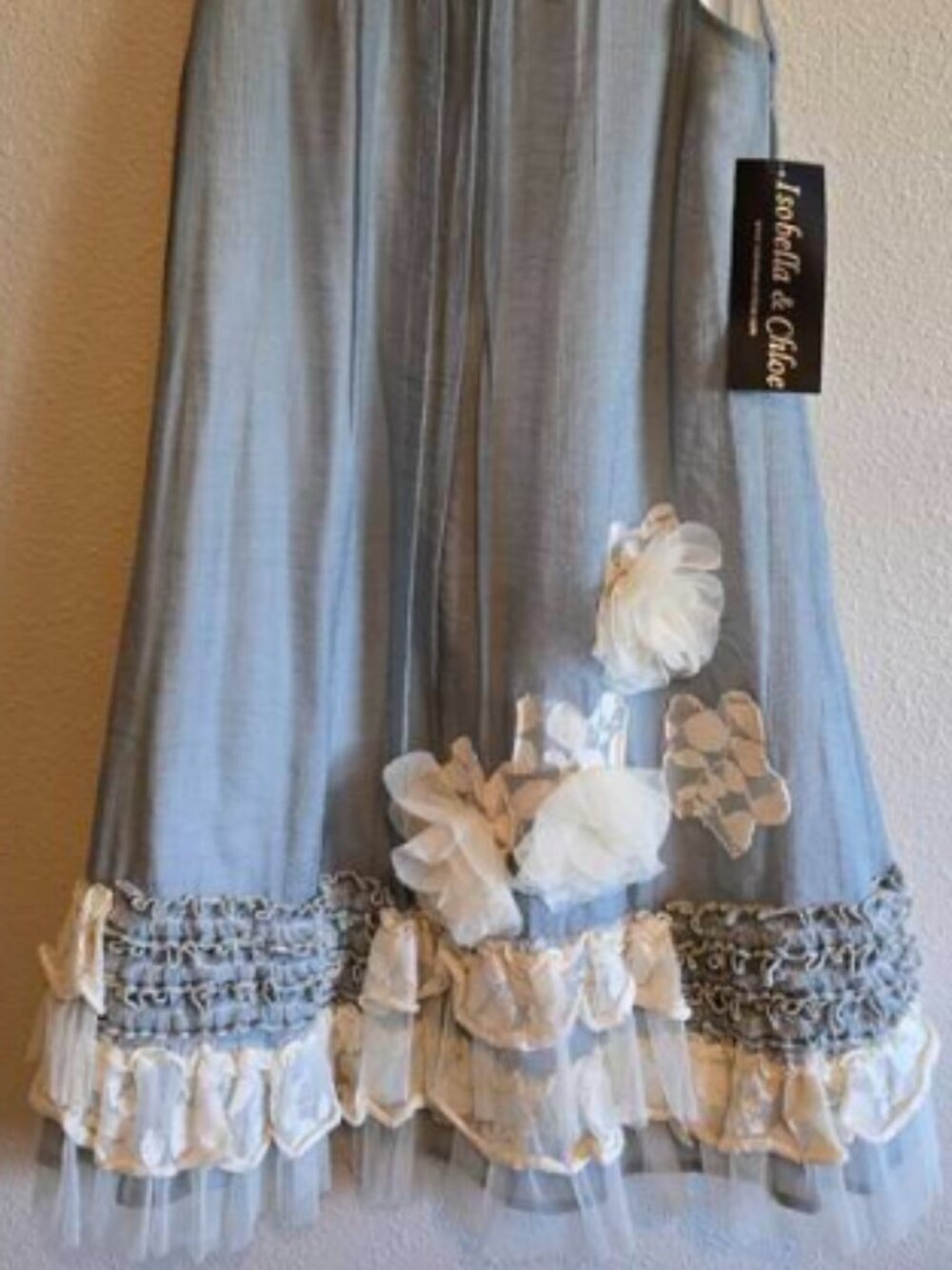 Isobella and Chloe Girl's Ruffle Dress - Picture 2 of 3